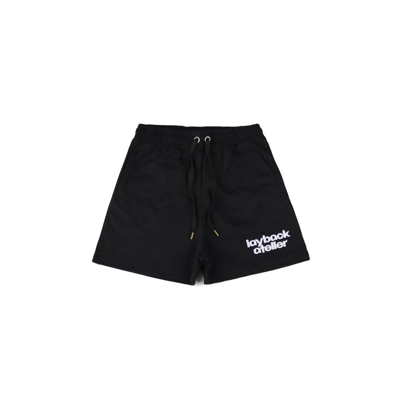 Black-Drop-Crotch-Shorts.jpg Black Drop Crotch Shorts - Image 1