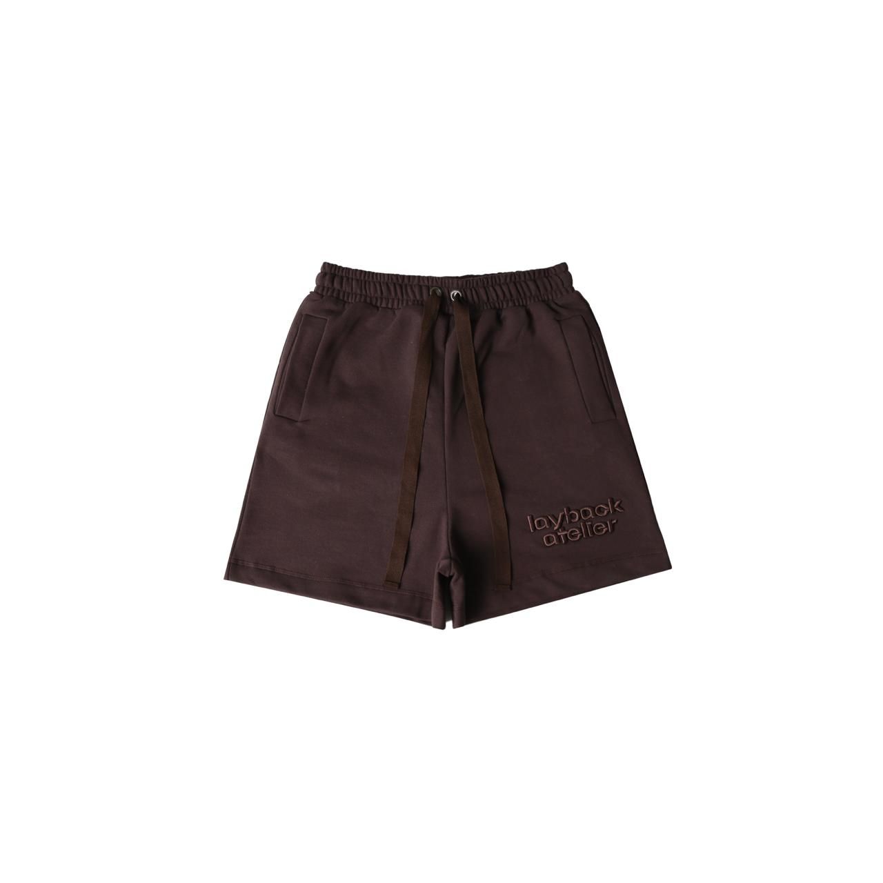 Brown-Drop-Crotch-Shorts.jpg Brown Drop Crotch Shorts - Image 1