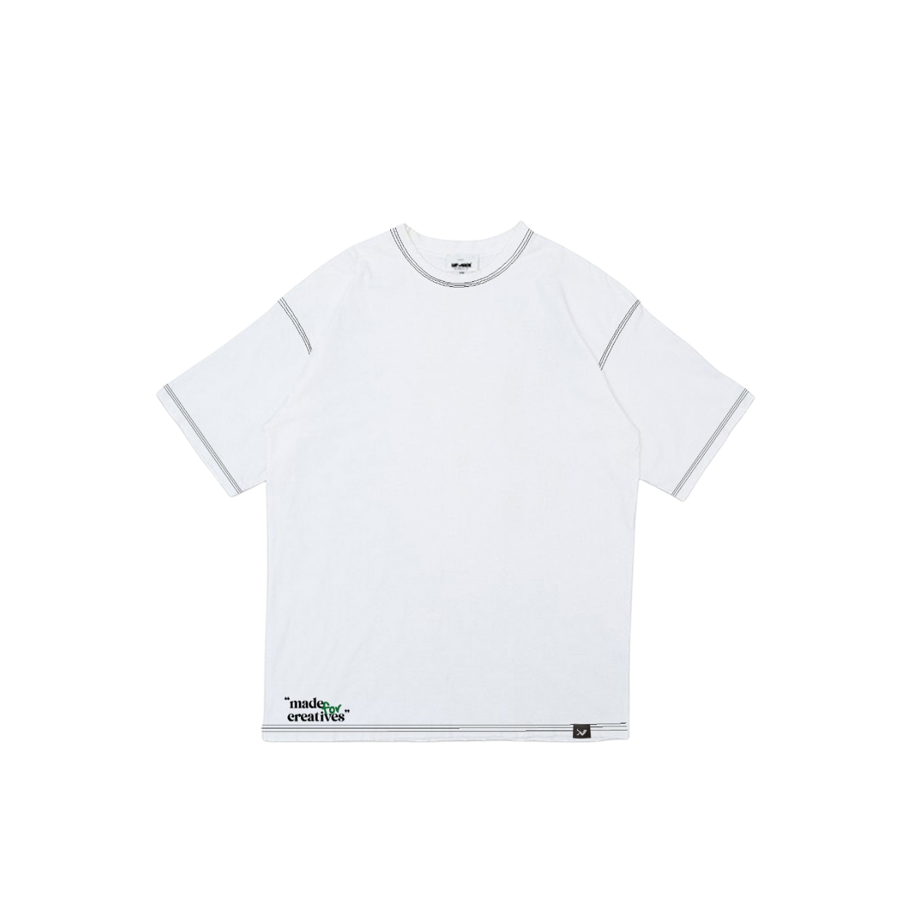 44.png White M4C Quote T-Shirt - Image 1